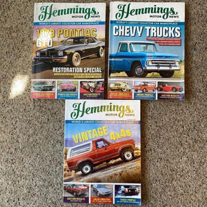 Vintage Hemmings Motor News Magazines 3 Pieces Lot